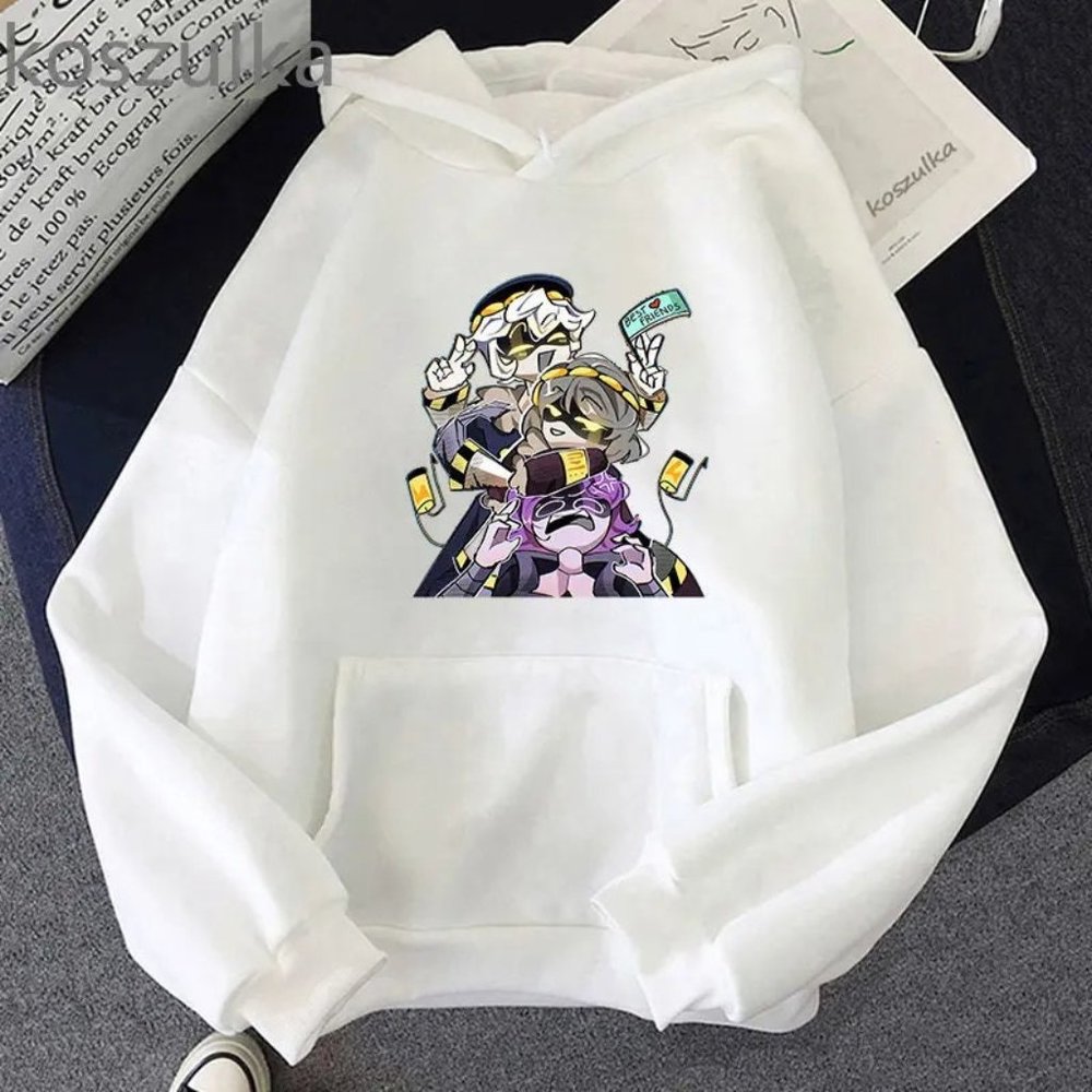 Unisex MURDER DRONES Best Friends N UZI Hoodie Spring/Autumn Teens Aesthetic